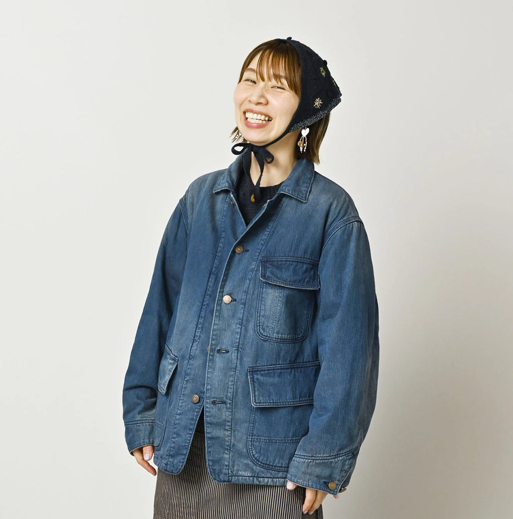 Light Mon Brown Denim 908 Yama Coverall Distressed