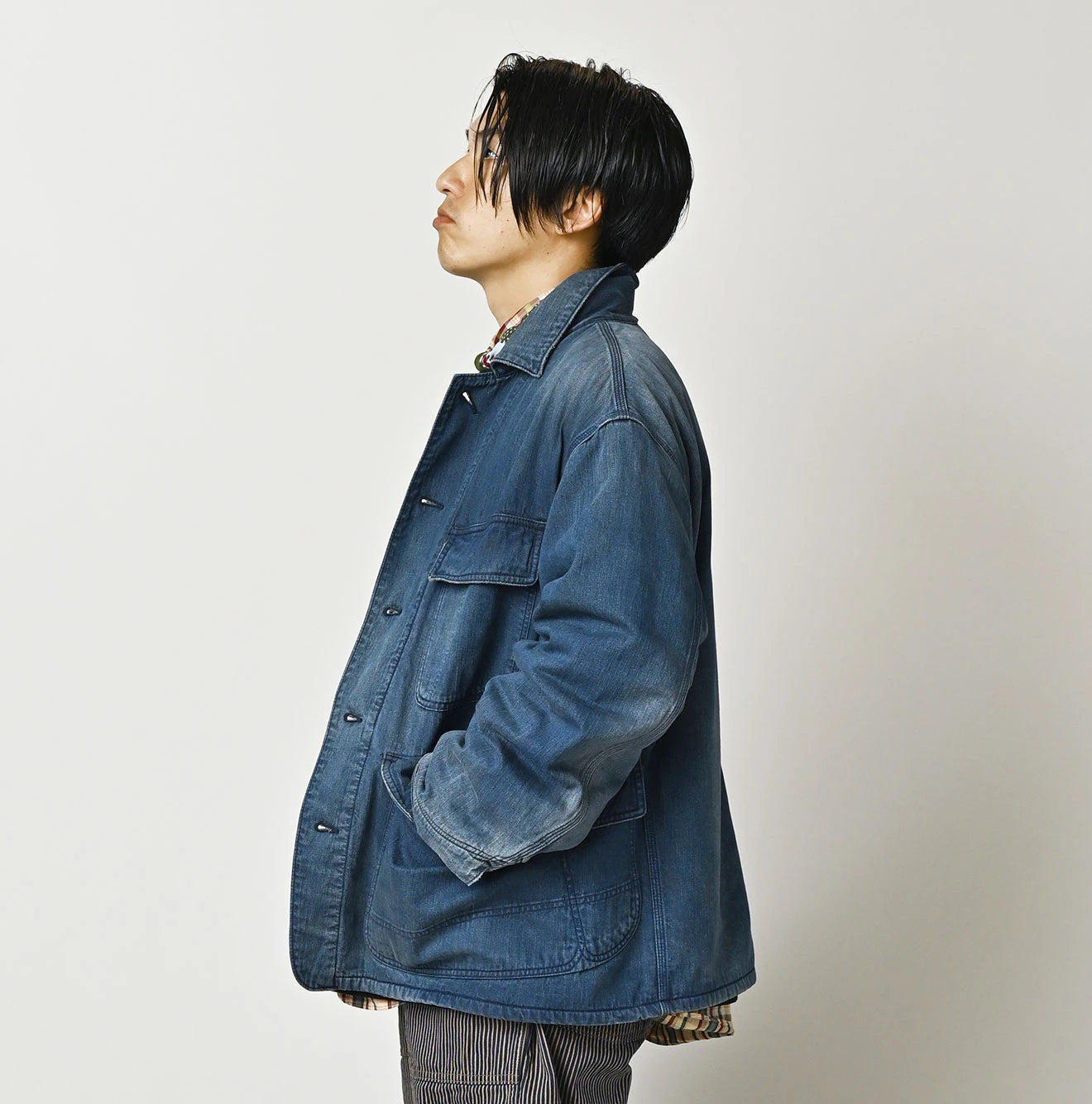 Light Mon Brown Denim 908 Yama Coverall Distressed