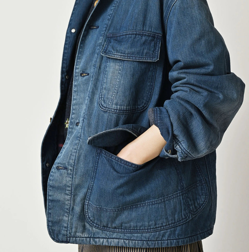 Light Mon Brown Denim 908 Yama Coverall Distressed