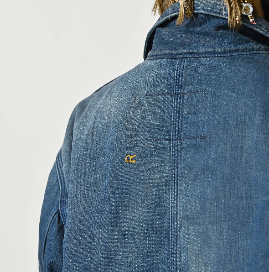 Light Mon Brown Denim 908 Yama Coverall Distressed