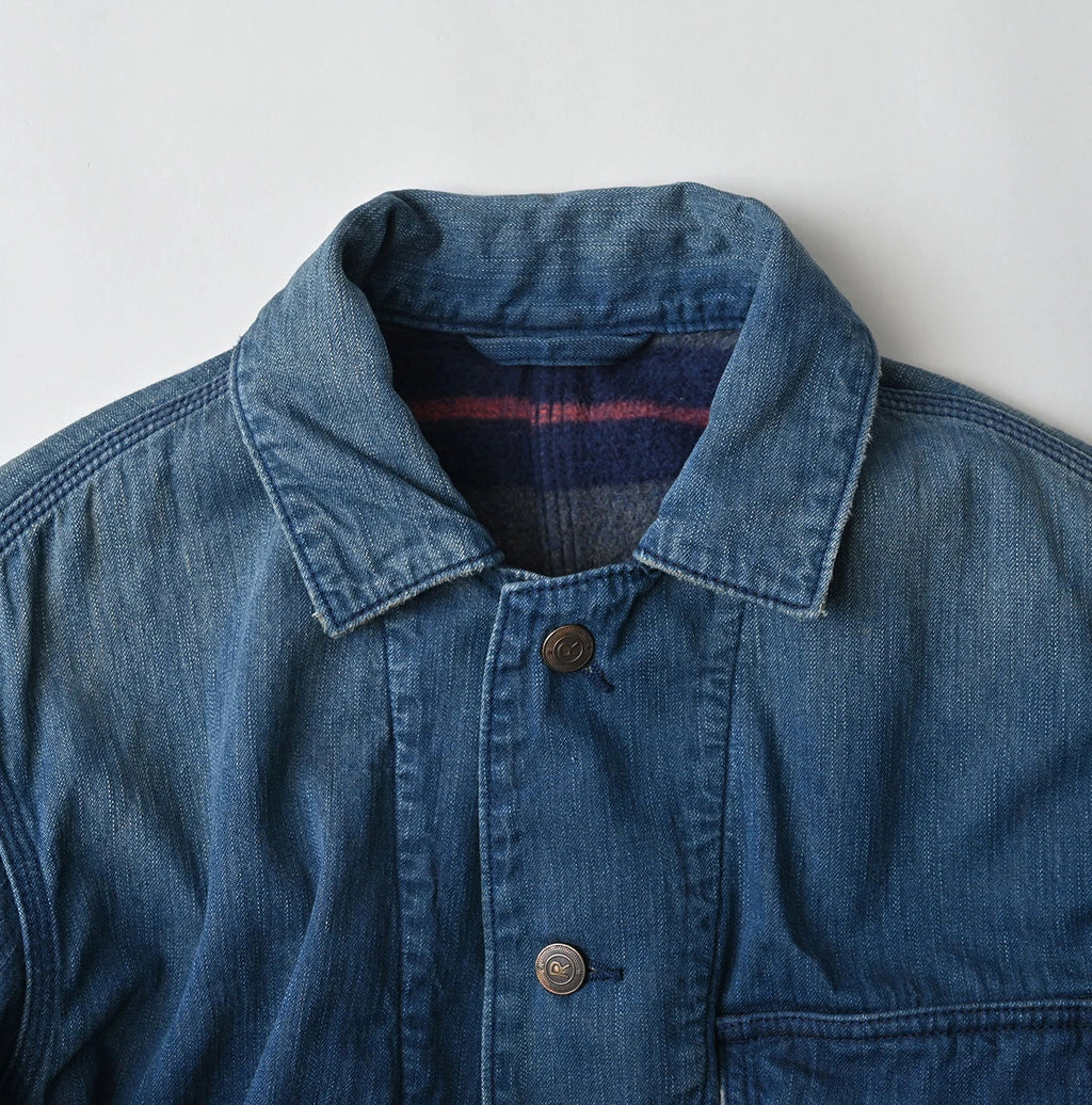 Light Mon Brown Denim 908 Yama Coverall Distressed