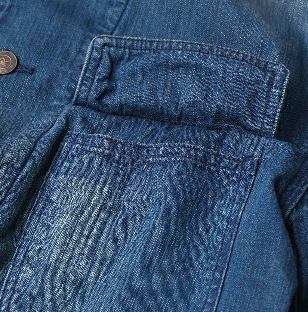 Light Mon Brown Denim 908 Yama Coverall Distressed