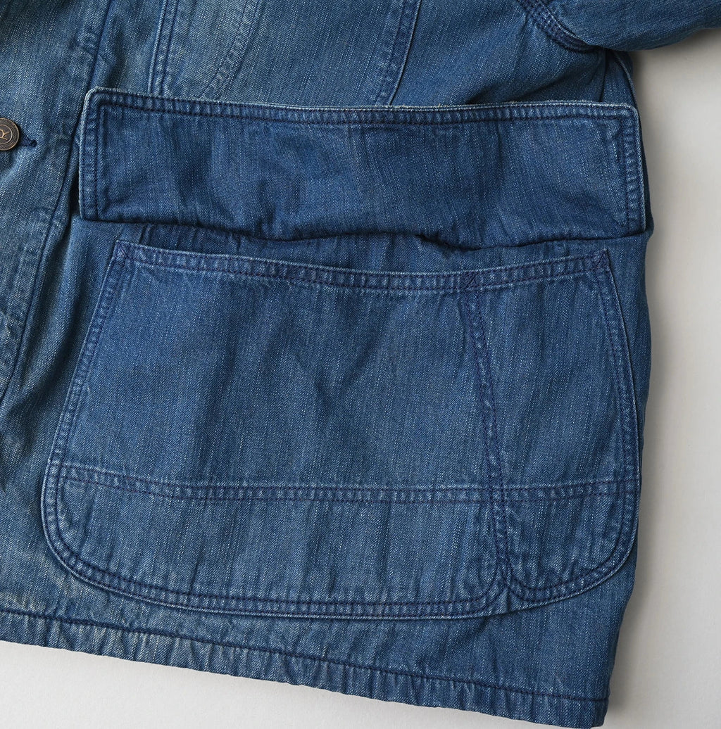 Light Mon Brown Denim 908 Yama Coverall Distressed