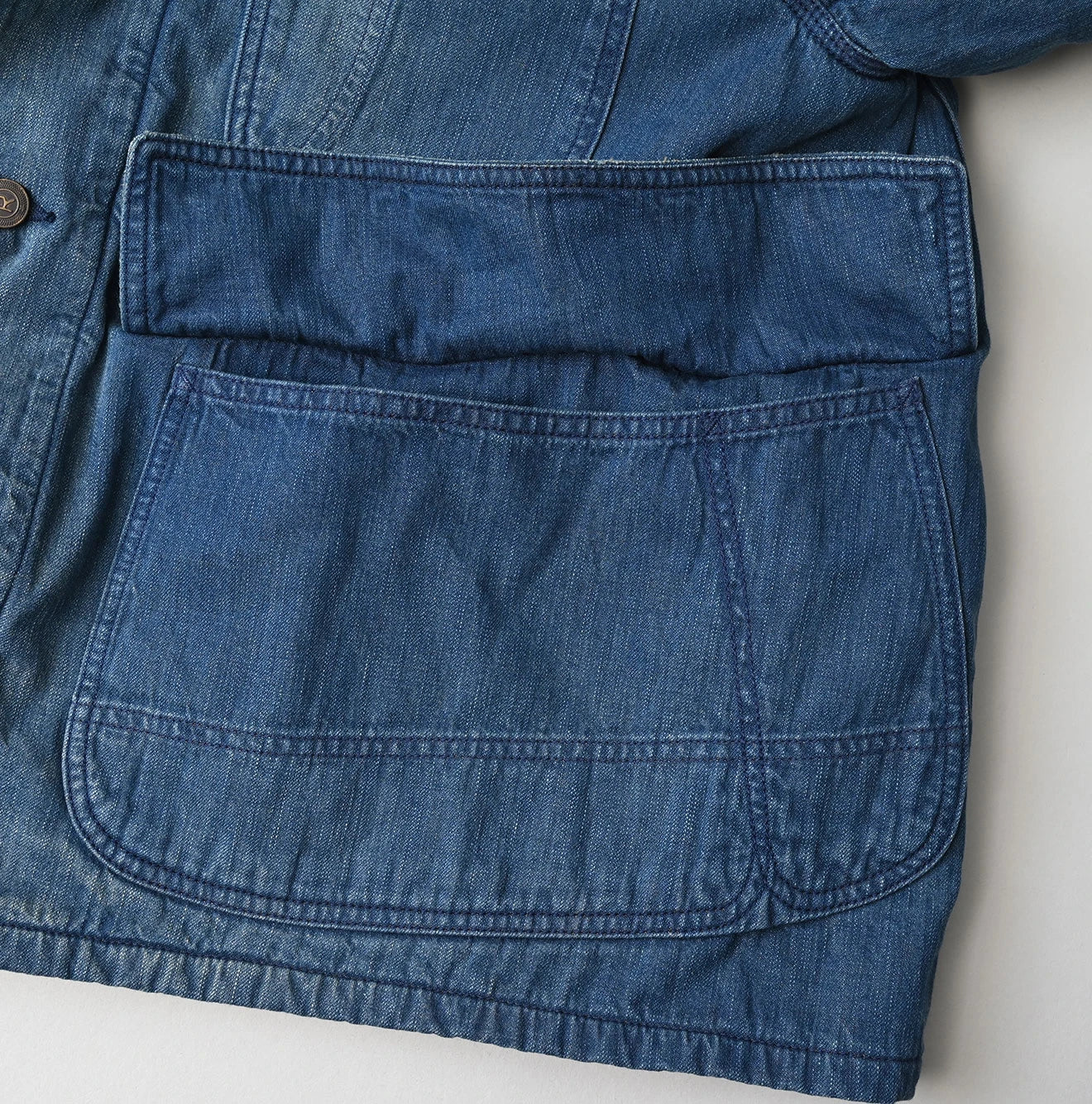 Light Mon Brown Denim 908 Yama Coverall Distressed