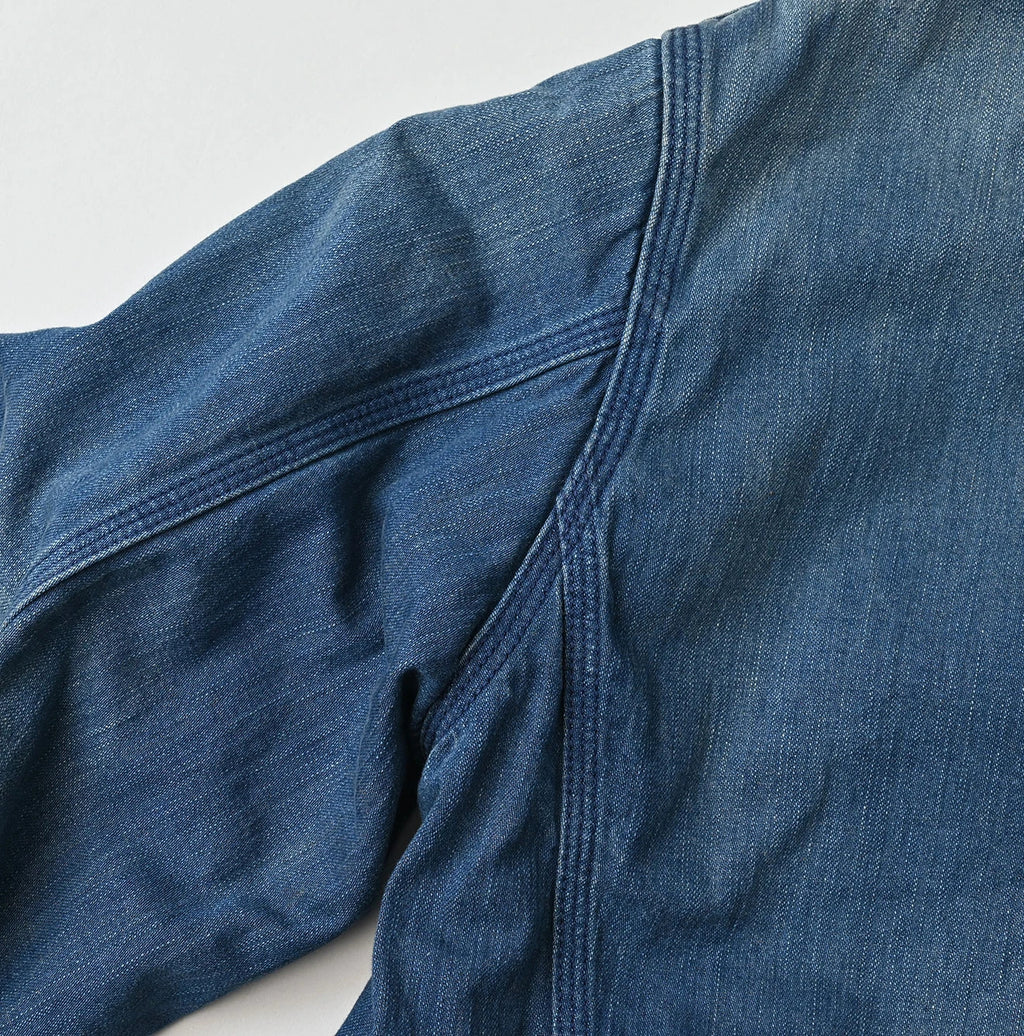 Light Mon Brown Denim 908 Yama Coverall Distressed