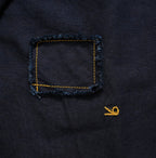 Indigo Supima Oxford 908 Loafer Shirt Detail