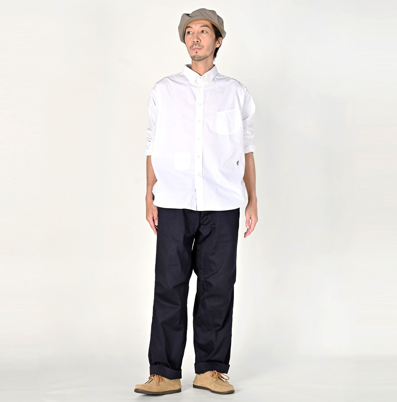 No.180 Miko 908 Ocean Button Down Shirt Male Model