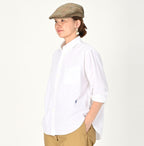 No.180 Miko 908 Ocean Button Down Shirt Female Model