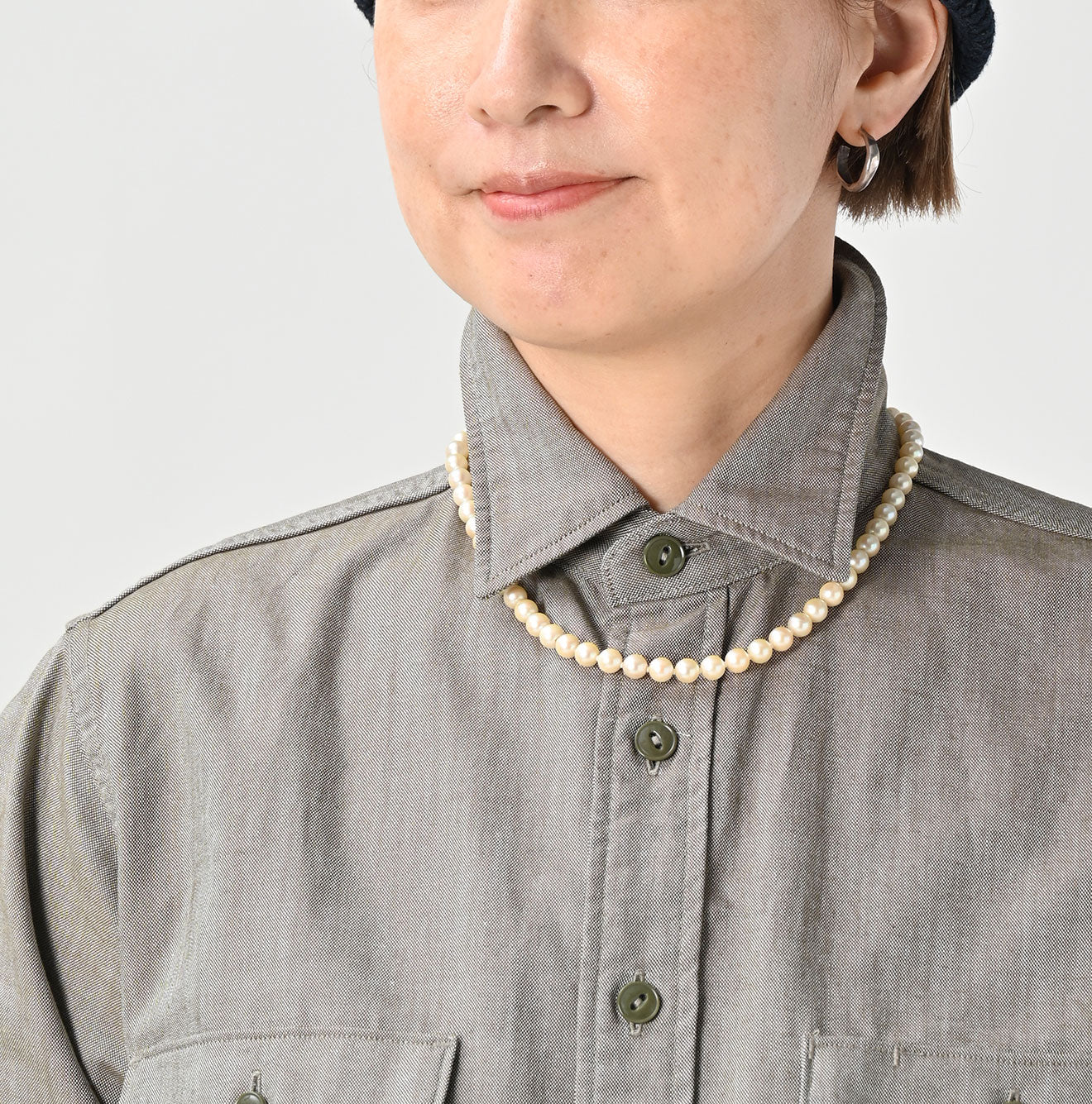 Supima OX 908 Military Shirt Detail