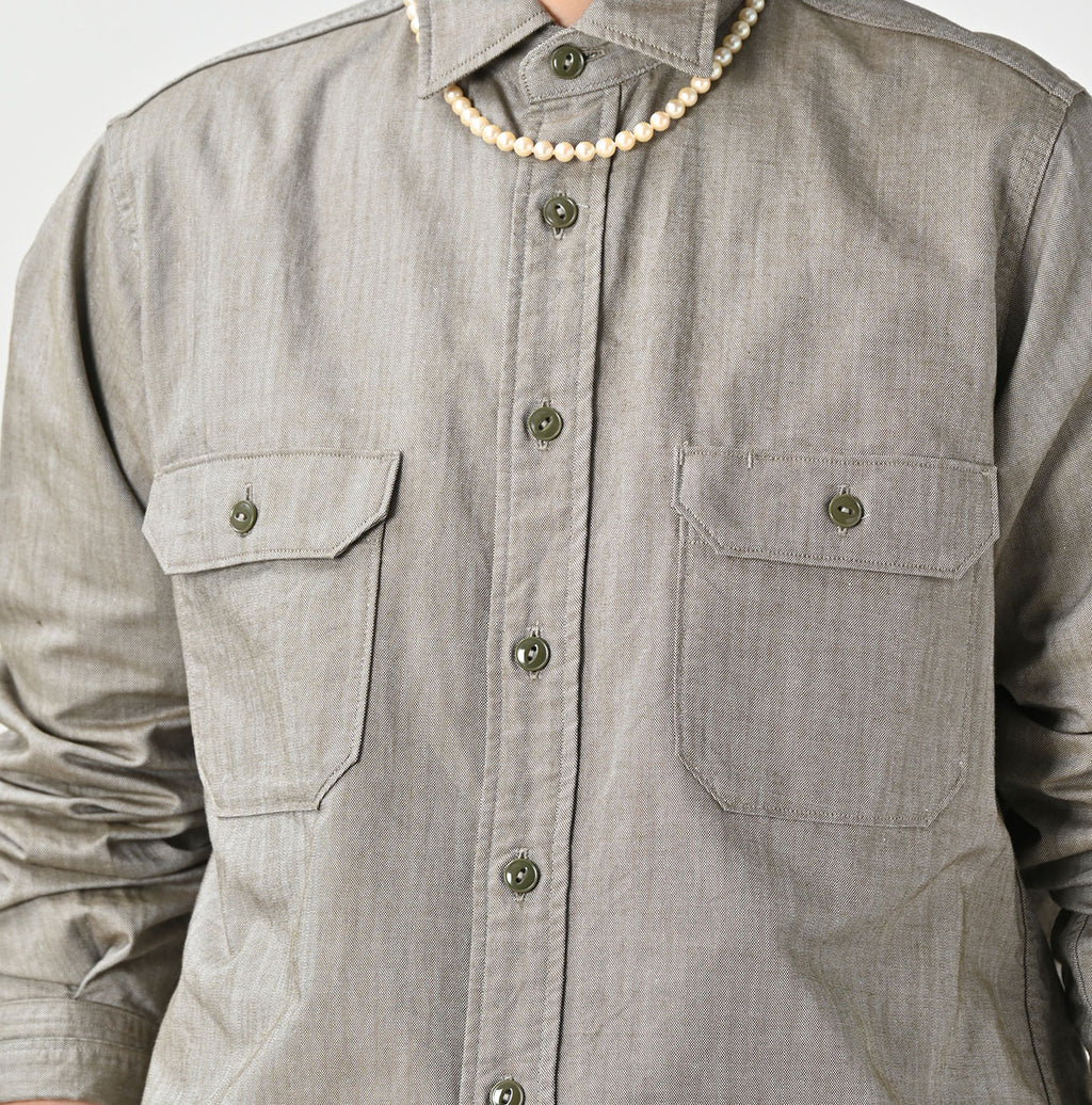 Supima OX 908 Military Shirt Detail