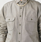Supima OX 908 Military Shirt Detail