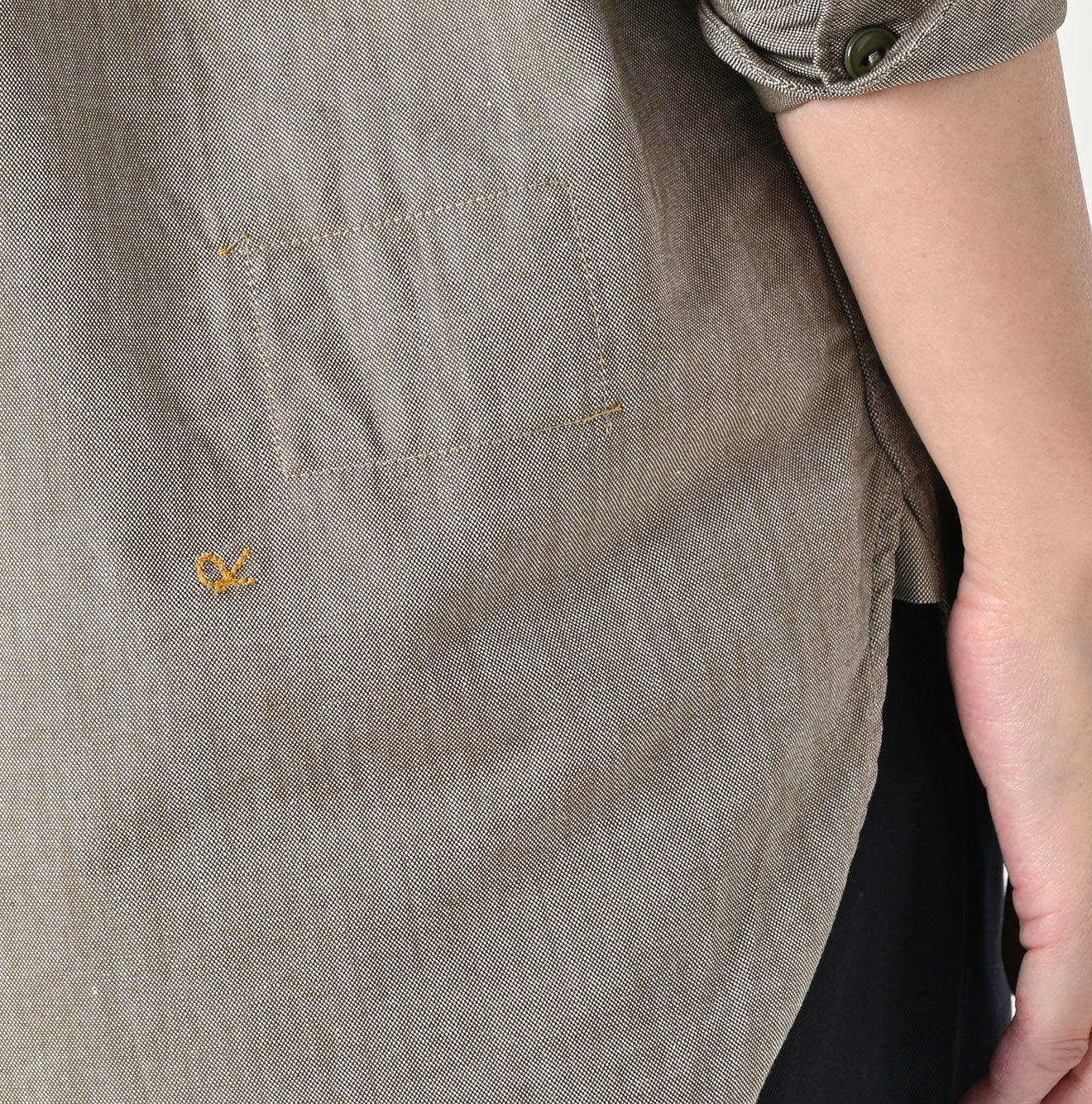 Supima OX 908 Military Shirt Detail