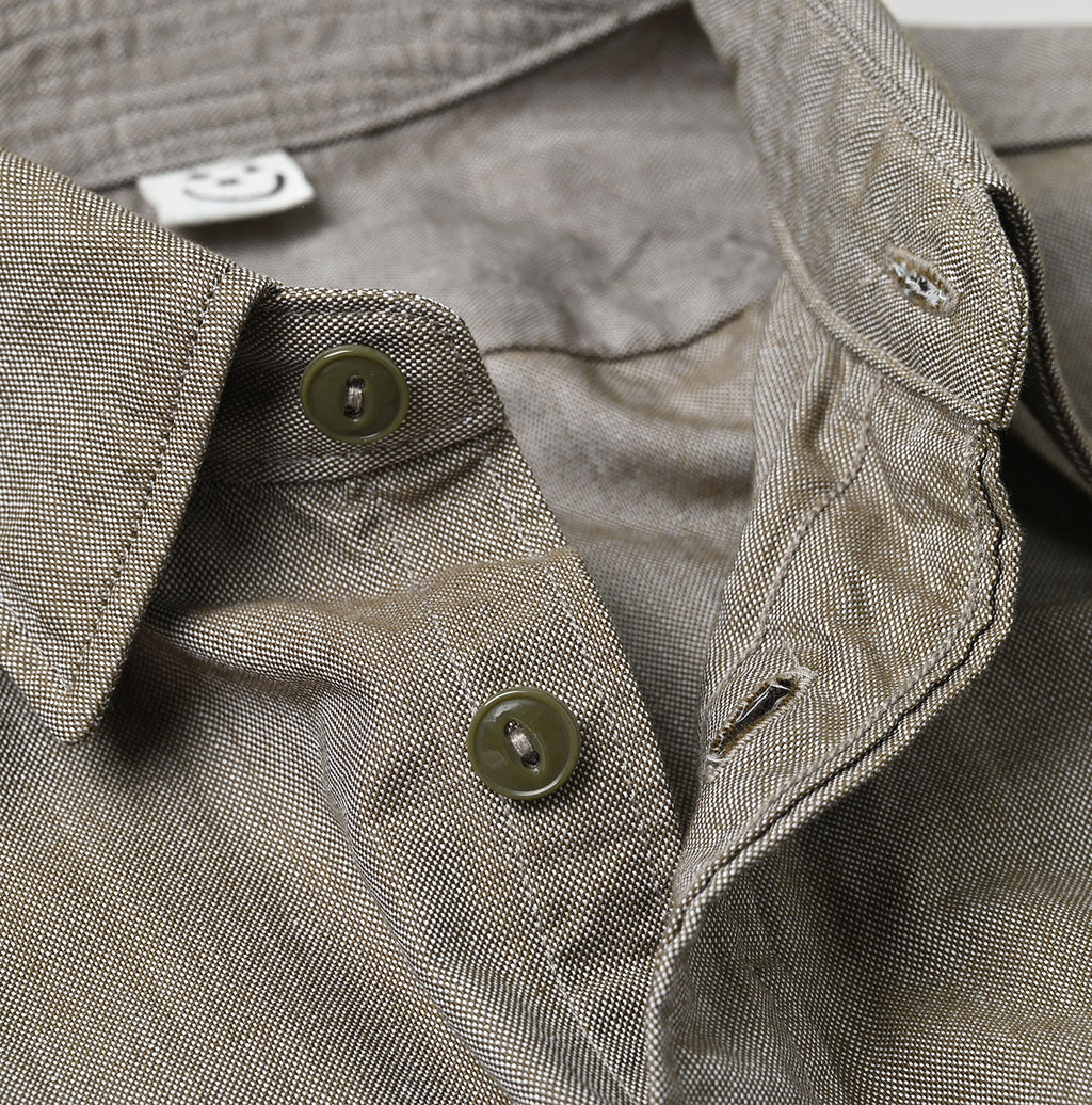 Supima OX 908 Military Shirt Detail