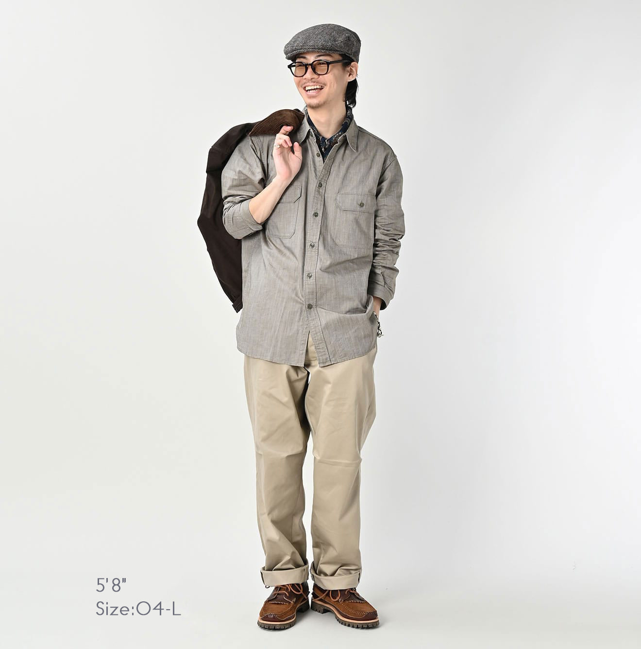 Supima OX 908 Military Shirt Male Model
