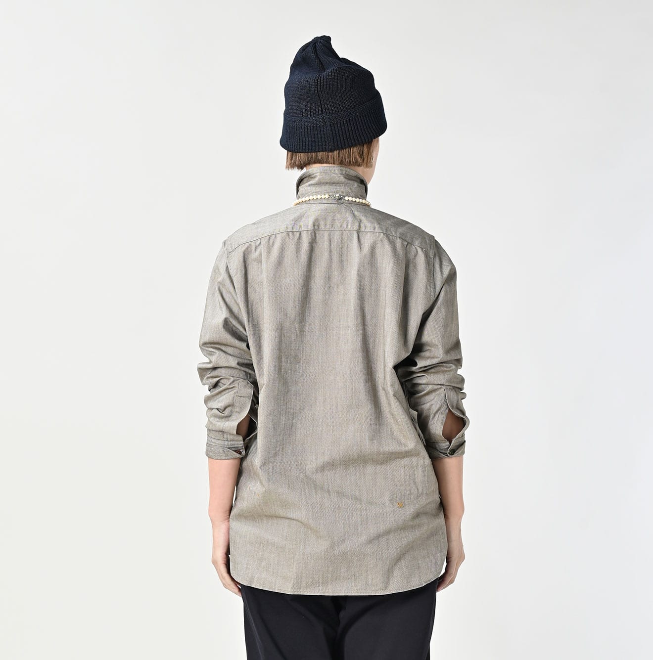 Supima OX 908 Military Shirt Female Model