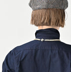Indigo Supima OX 908 Military Shirt Detail