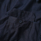 Indigo Supima OX 908 Military Shirt Detail