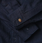 Indigo Supima OX 908 Military Shirt Detail