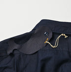 Indigo Supima OX 908 Military Shirt Detail