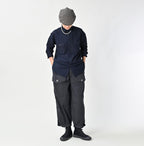 Indigo Supima OX 908 Military Shirt Female Model