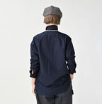Indigo Supima OX 908 Military Shirt Female Model