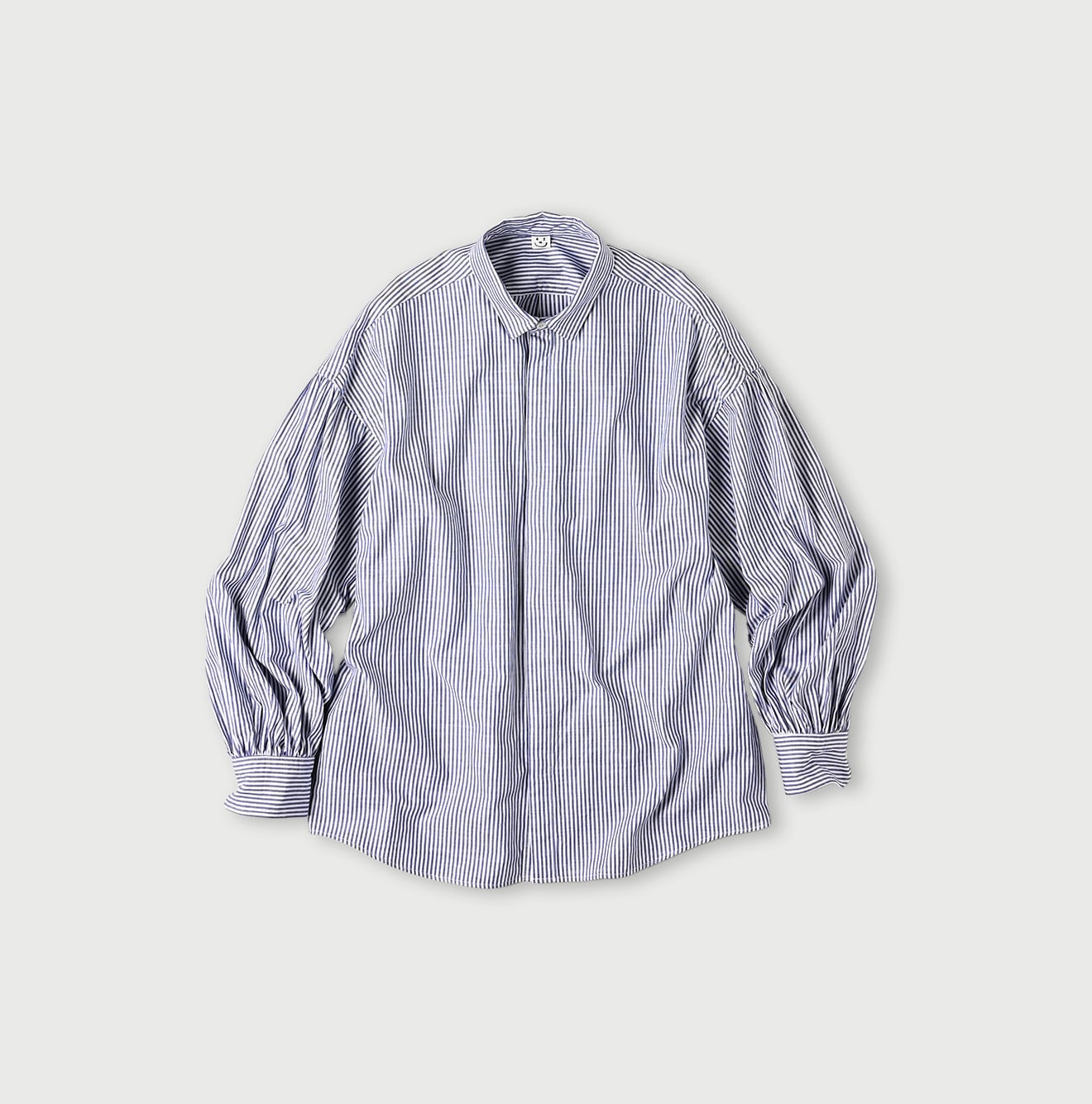 Supima OX Petit Collar Long Sleeve Coupé Shirt Blue Stripes