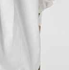 Supima OX Petit Collar Long Sleeve Coupé Shirt Blue Stripes Detail