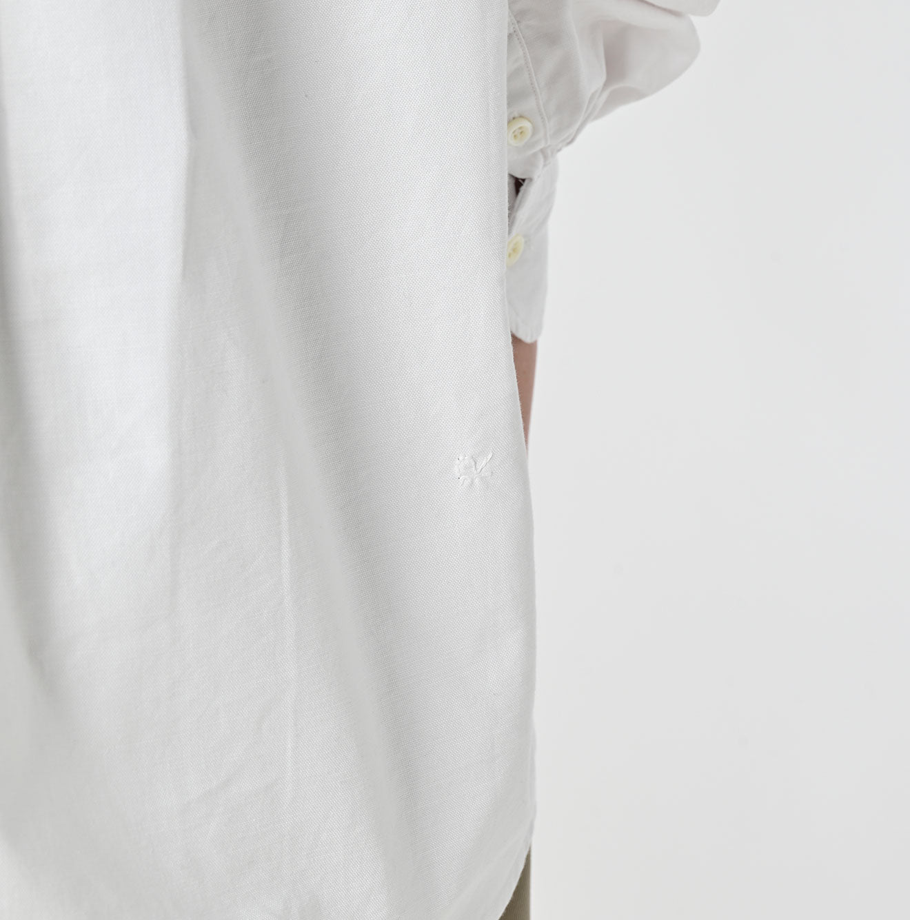 Supima OX Petit Collar Long Sleeve Coupé Shirt Blue Stripes Detail