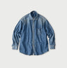 Komugi Denim 908 Wide Collar Shirt Distressed