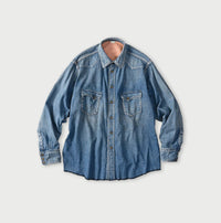Komugi Denim 908 Ocean Eastern Shirt Distressed
