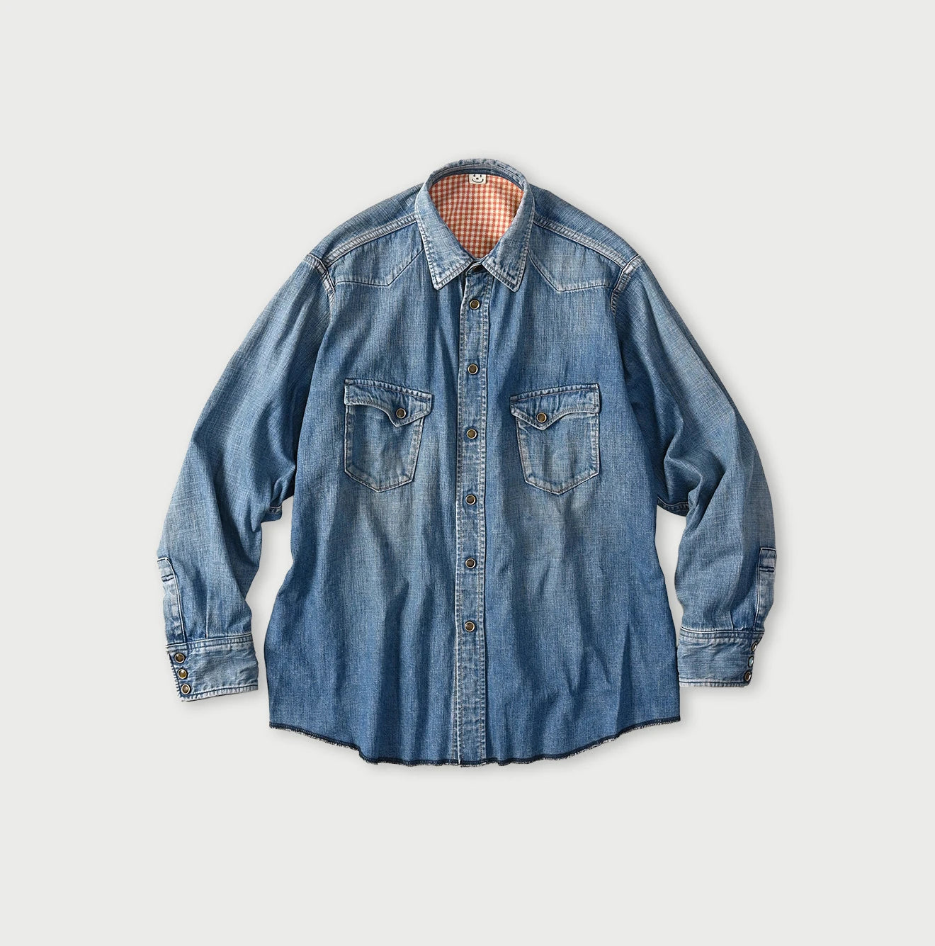 Komugi Denim 908 Ocean Eastern Shirt Distressed