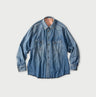 Komugi Denim 908 Ocean Eastern Shirt Distressed