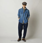 Komugi Denim 908 Ocean Eastern Shirt Distressed