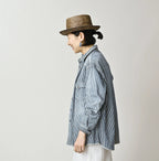 Komugi Denim 908 Ocean Eastern Shirt Distressed