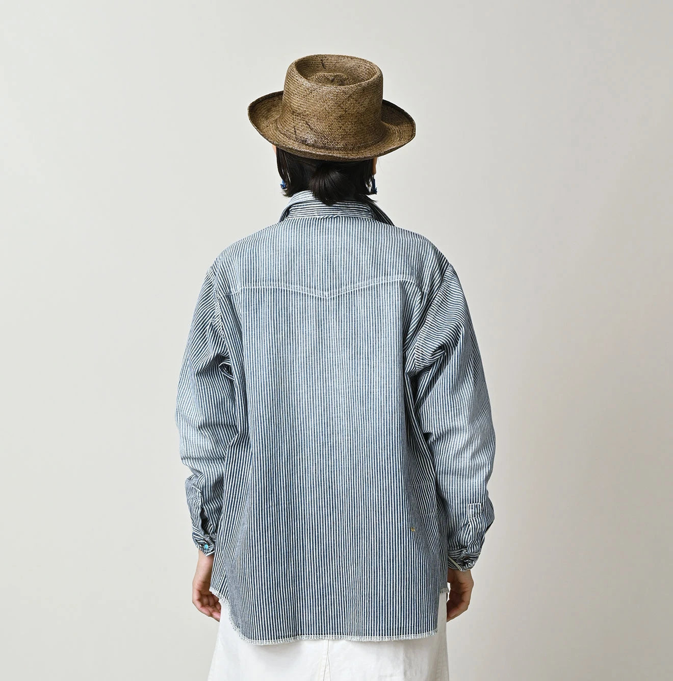 Komugi Denim 908 Ocean Eastern Shirt Distressed