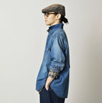 Komugi Denim 908 Ocean Eastern Shirt Distressed
