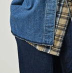 Komugi Denim 908 Ocean Eastern Shirt Distressed