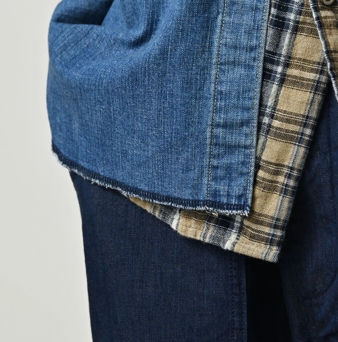 Komugi Denim 908 Ocean Eastern Shirt Distressed