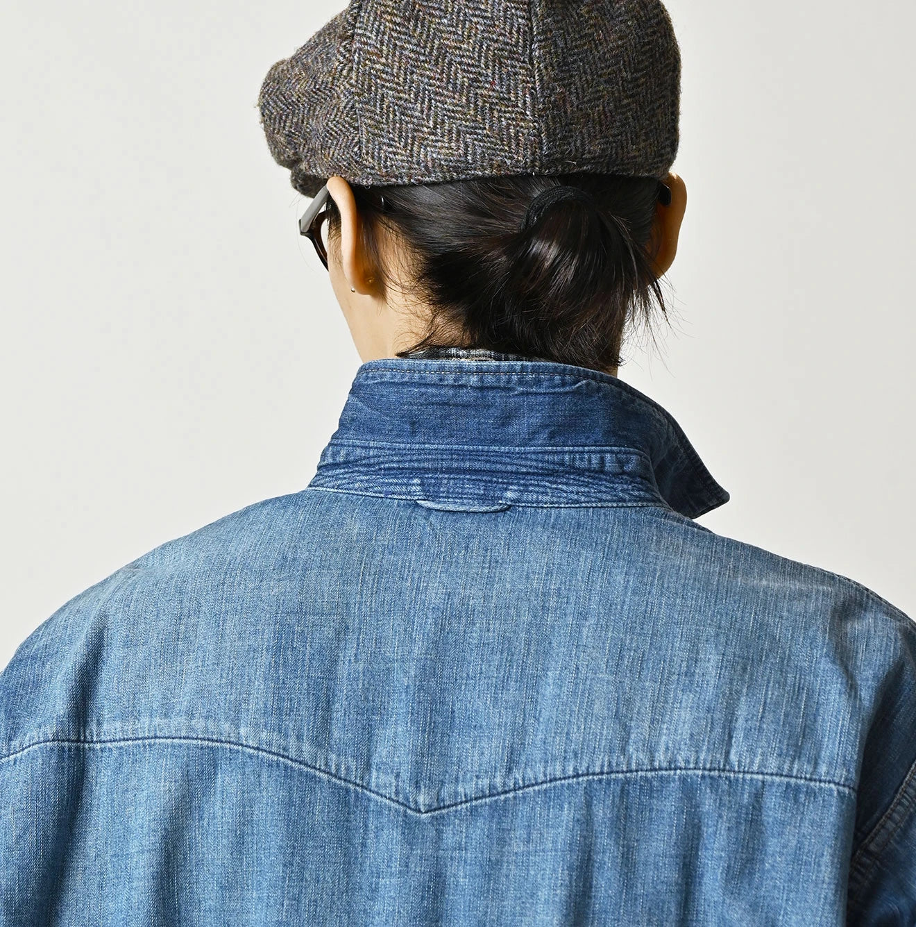 Komugi Denim 908 Ocean Eastern Shirt Distressed