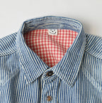 Komugi Denim 908 Ocean Eastern Shirt Distressed