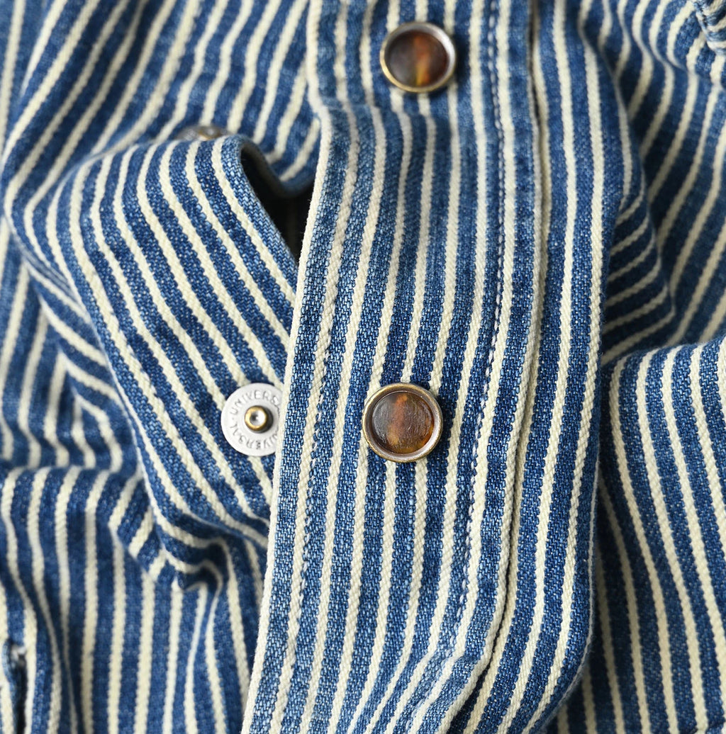 Komugi Denim 908 Ocean Eastern Shirt Distressed