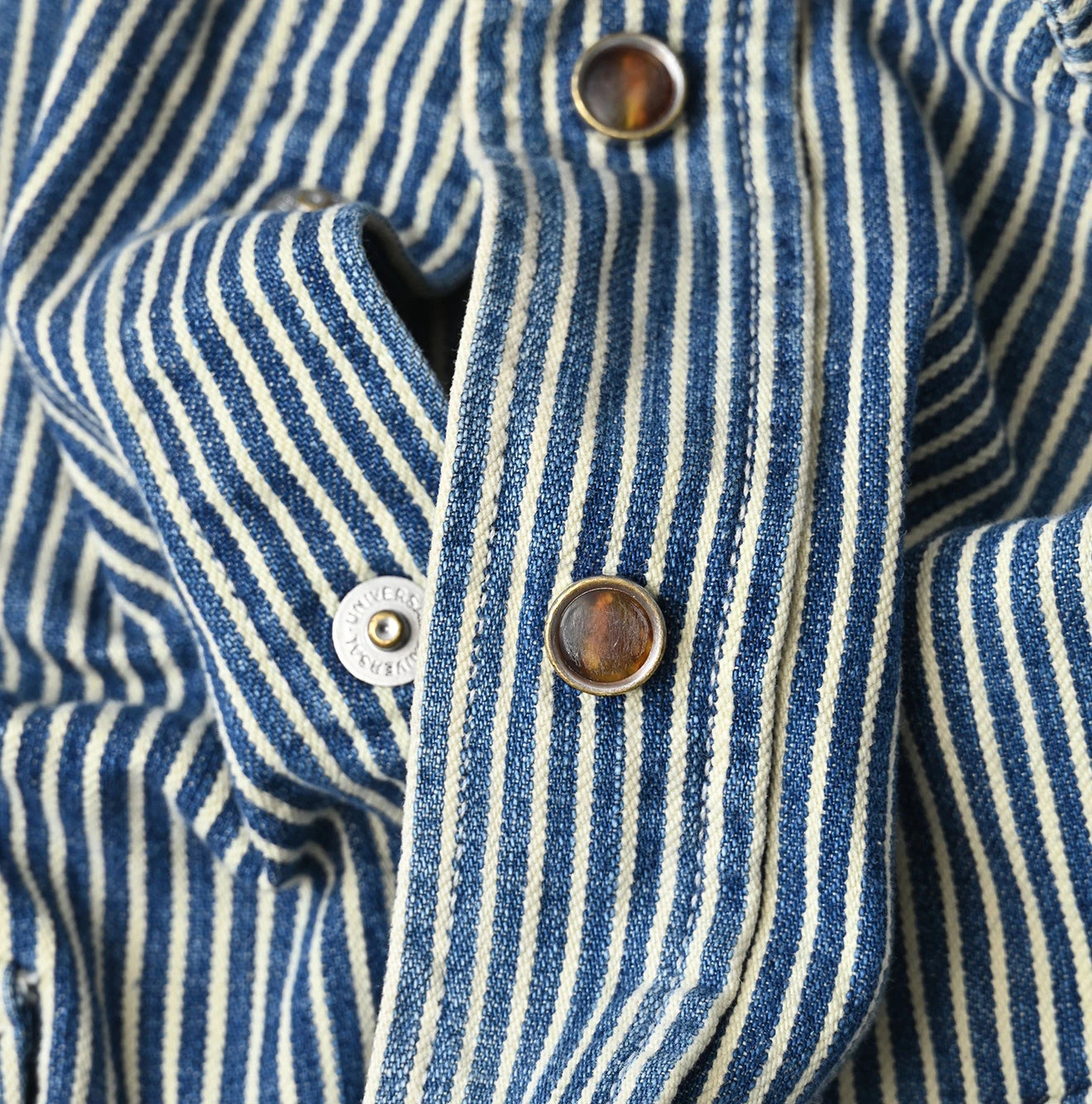 Komugi Denim 908 Ocean Eastern Shirt Distressed