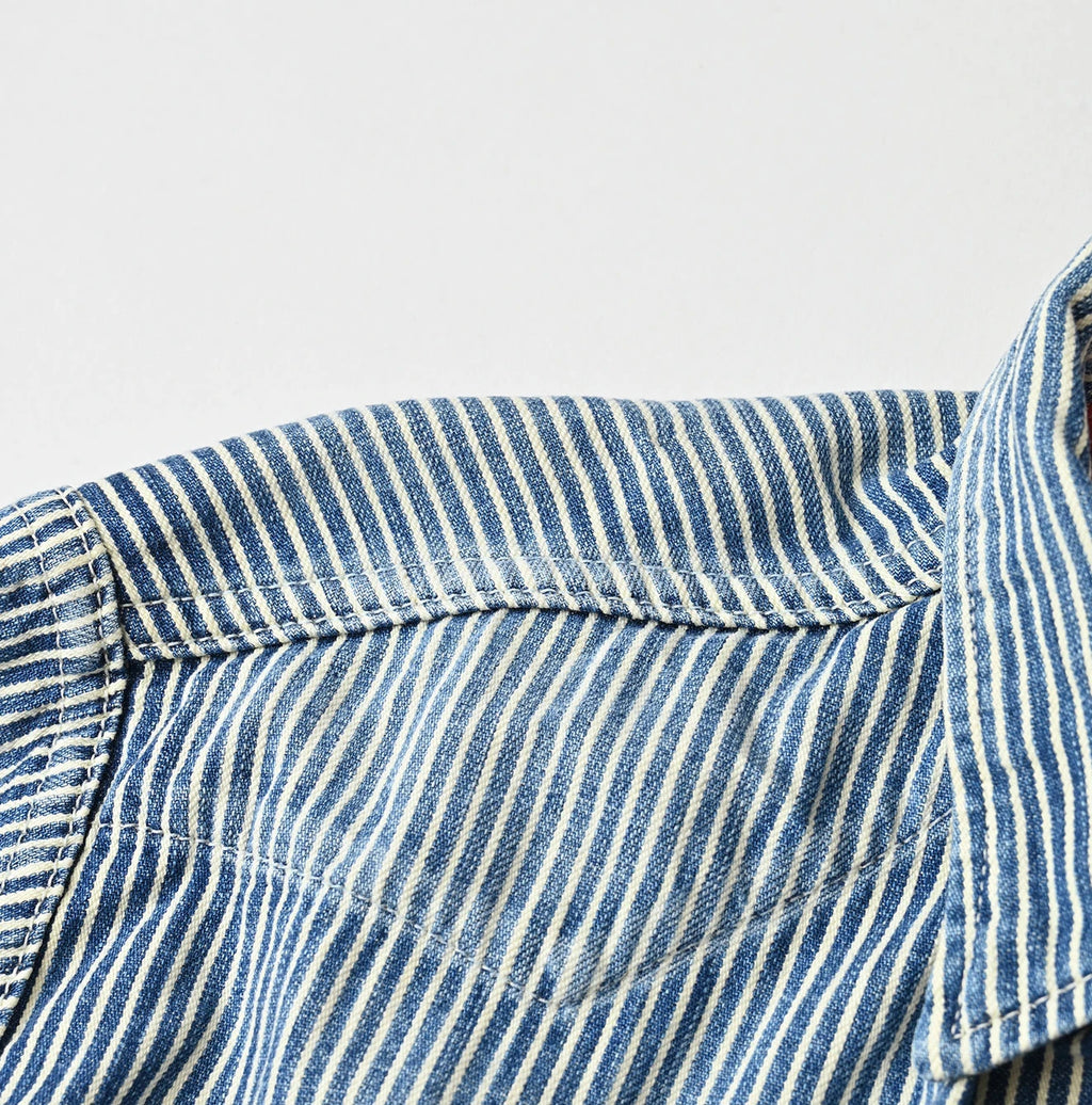 Komugi Denim 908 Ocean Eastern Shirt Distressed