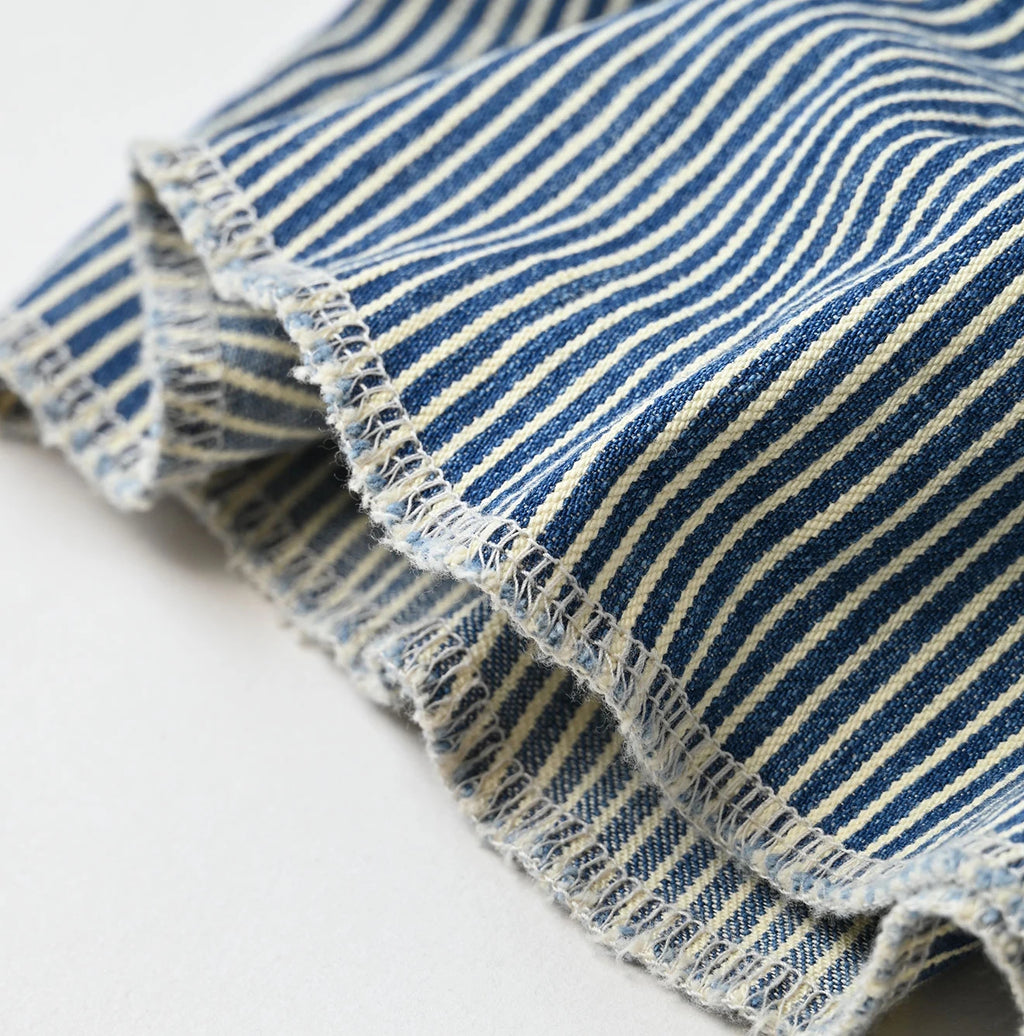 Komugi Denim 908 Ocean Eastern Shirt Distressed