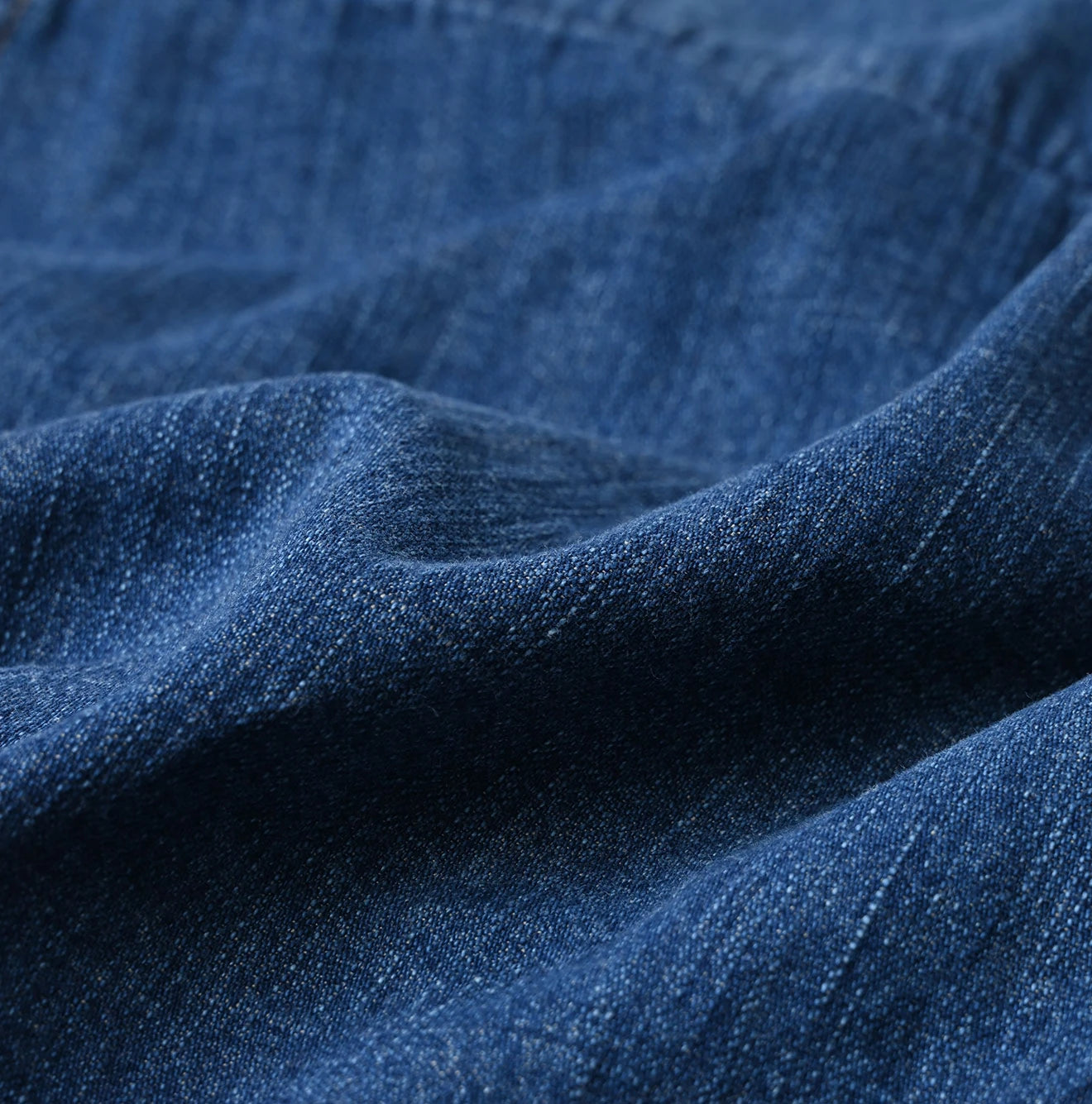 Komugi Denim Flare Eastern Blouse Distressed