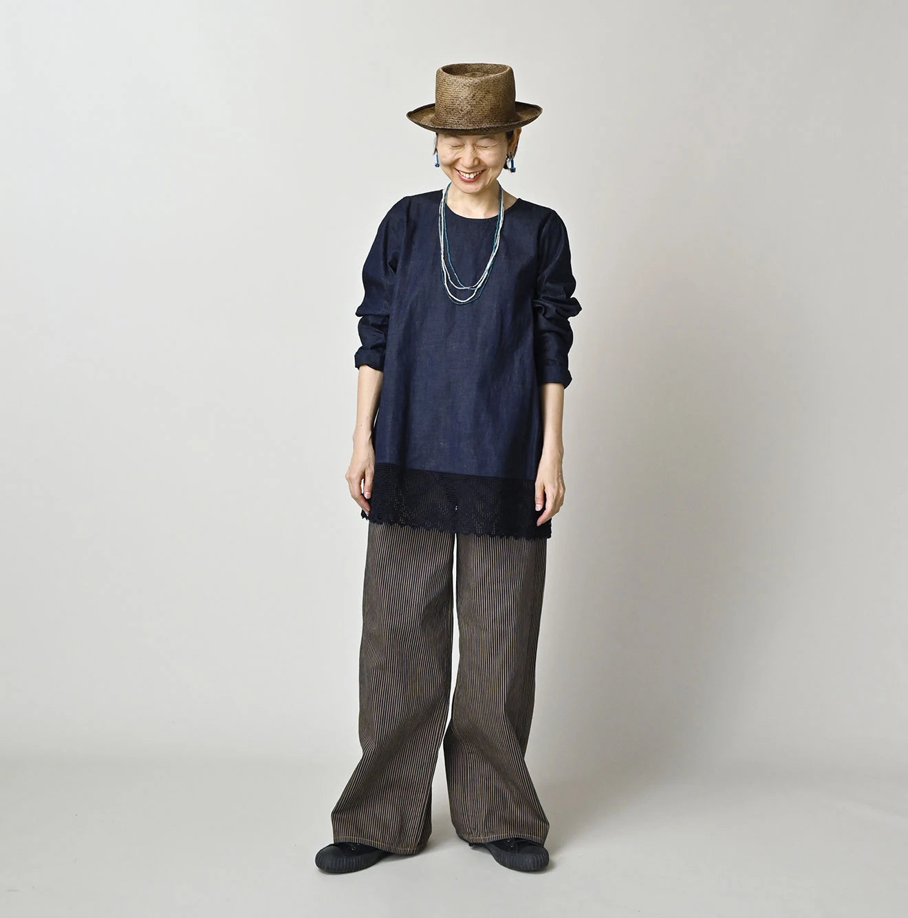 Komugi Denim Lace x Blouse Nou