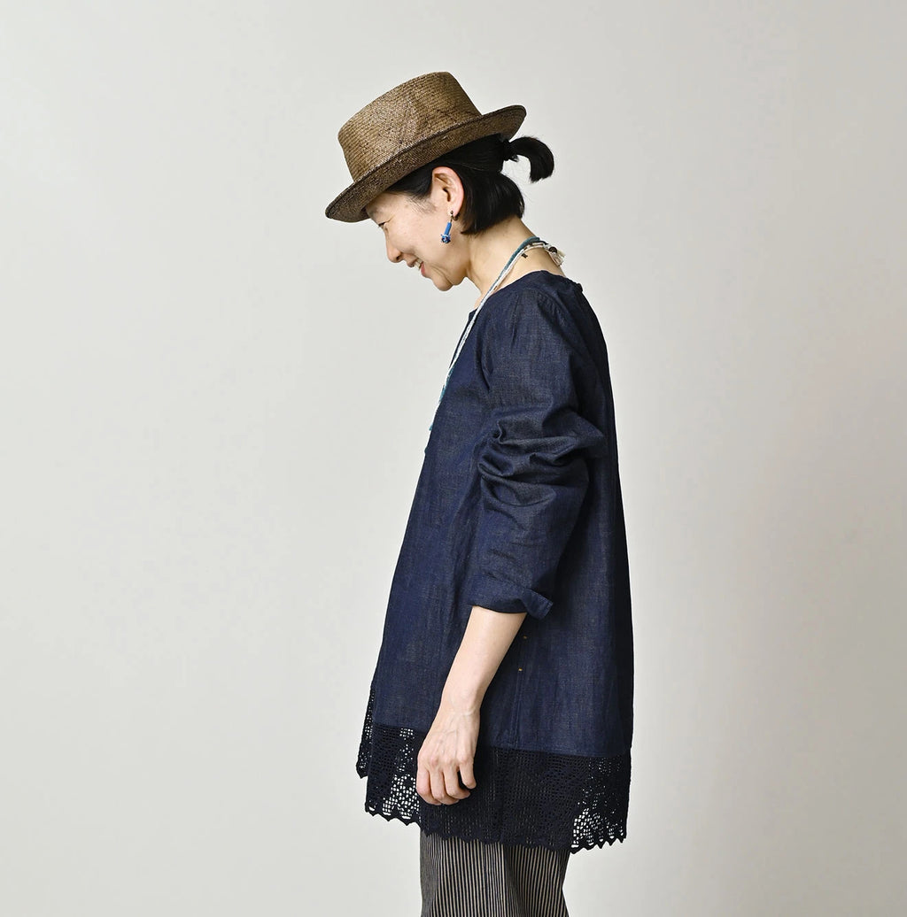 Komugi Denim Lace x Blouse Nou