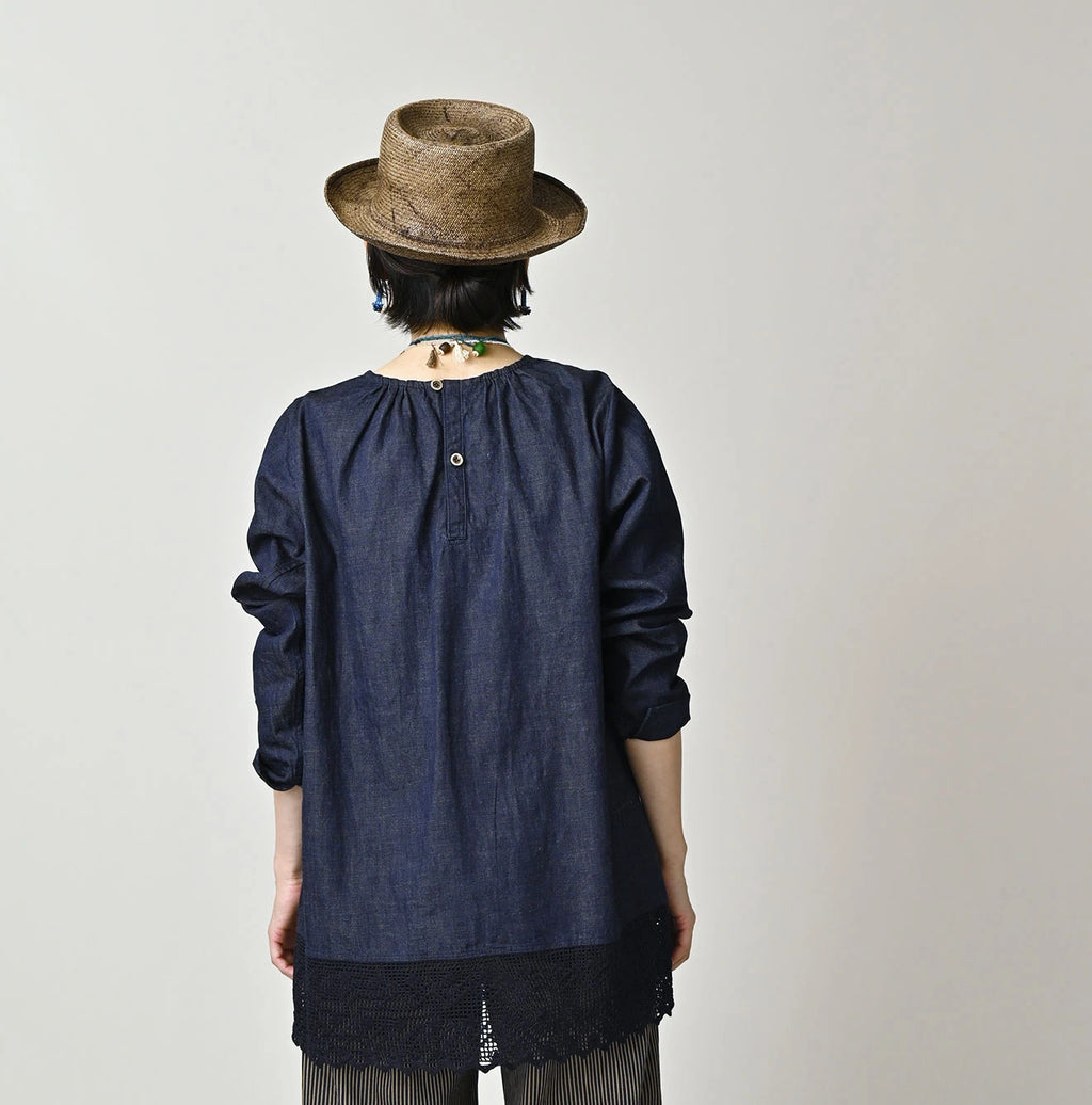 Komugi Denim Lace x Blouse Nou