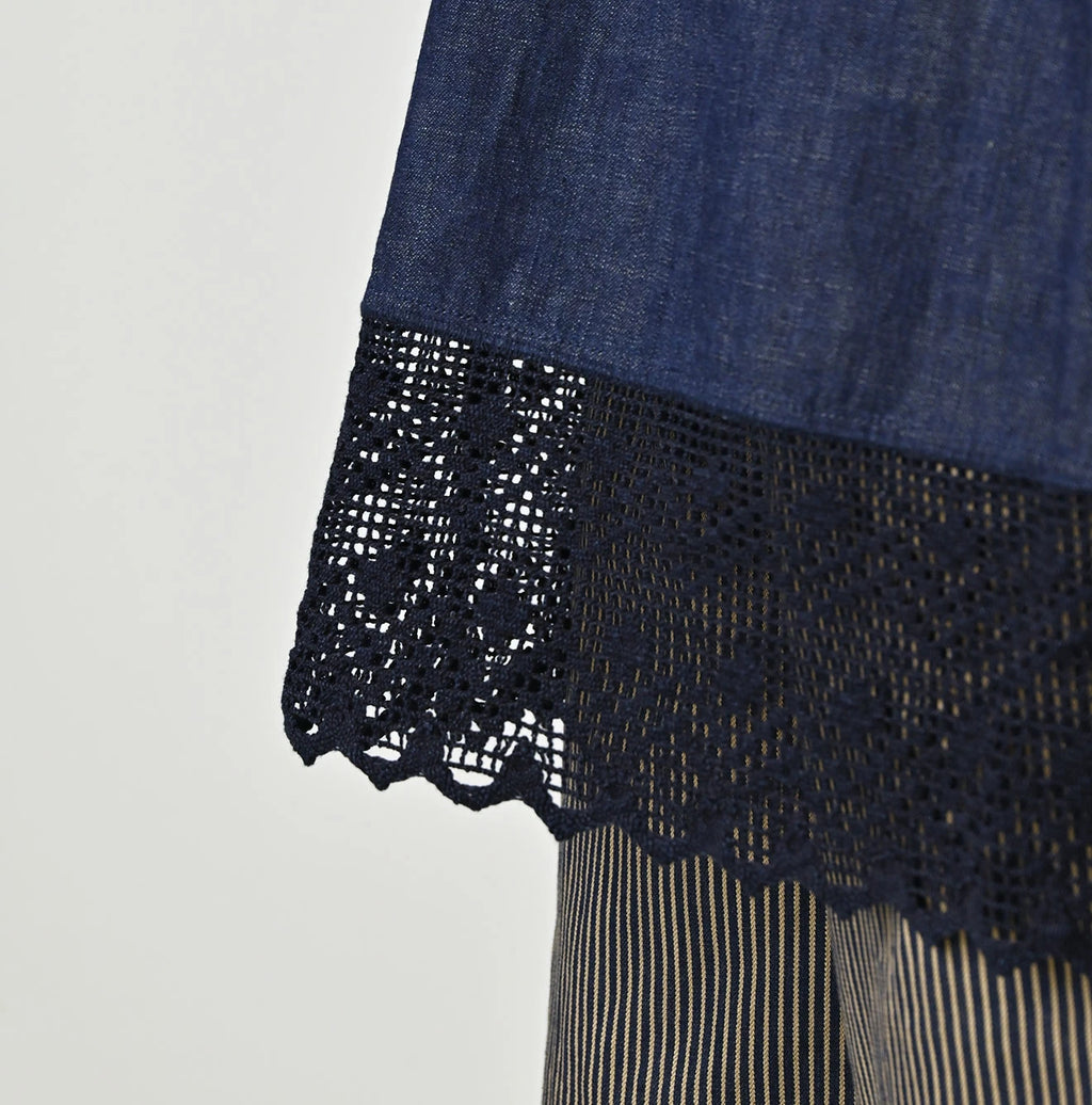 Komugi Denim Lace x Blouse Nou