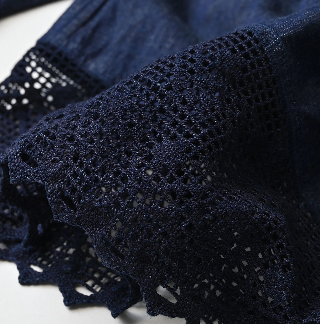 Komugi Denim Lace x Blouse Nou